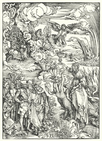 The Hore of Babylon (gravering) av Albrecht (after) Durer or Duerer