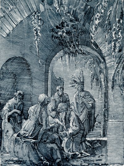 Tilbedelse av magiene av Albrecht Altdorfer