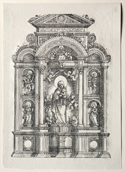 Alter med den vakre Maria av Regensburg, 1520. av Albrecht Altdorfer