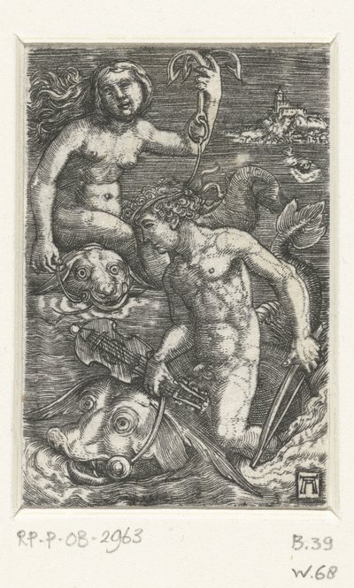 Arion og en Nereid av Albrecht Altdorfer