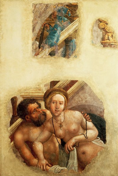 Badende par av Albrecht Altdorfer (1480-1538) av Albrecht Altdorfer