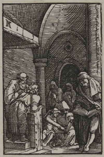 Kristus blant legene, ca. 1515 (tresnitt) av Albrecht Altdorfer