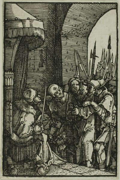 Kristus før Pilatus, fra Menneskets syndefall og forløsning av Albrecht Altdorfer