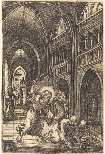Kristus utviser pengevekslerne av Albrecht Altdorfer
