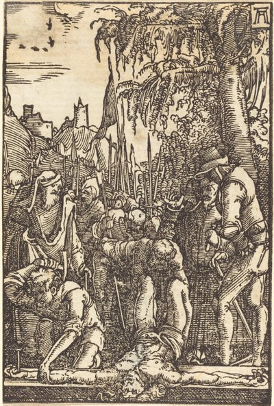 Kristus naglet til korset av Albrecht Altdorfer