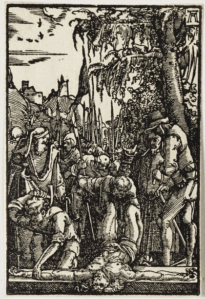 Kristus naglet til korset, ca. 1513. av Albrecht Altdorfer