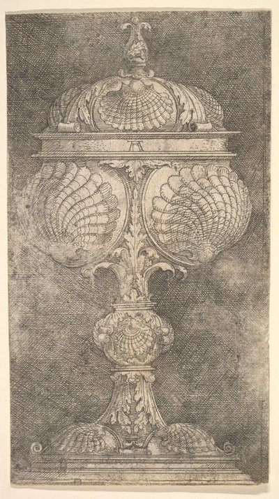 Dekket beger med skjell.n.d. av Albrecht Altdorfer