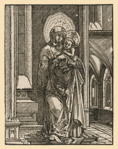 «Den vakre Maria fra Regensburg» i kirken av Albrecht Altdorfer