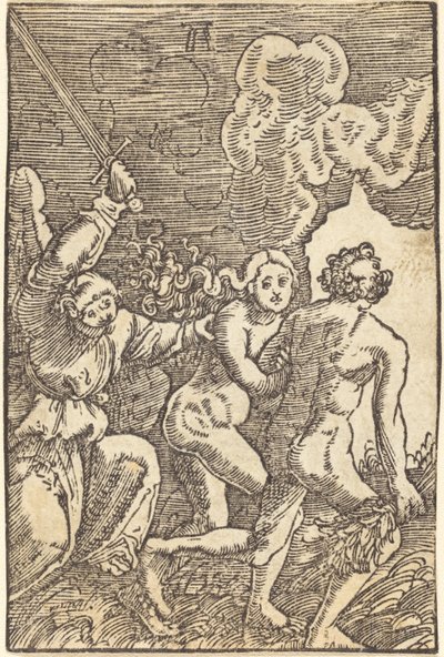 Utvisning fra paradis av Albrecht Altdorfer