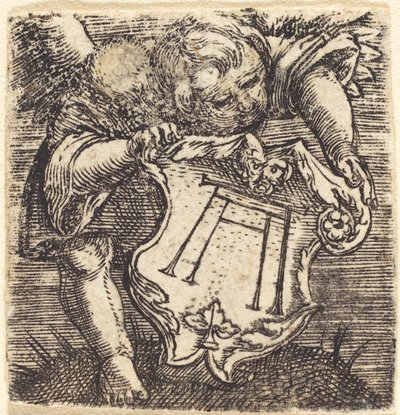 Genii med Altdorfers Schram av Albrecht Altdorfer