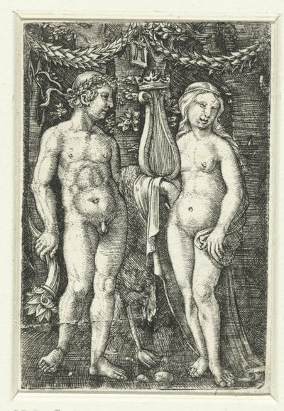 Hercules og en muse av Albrecht Altdorfer