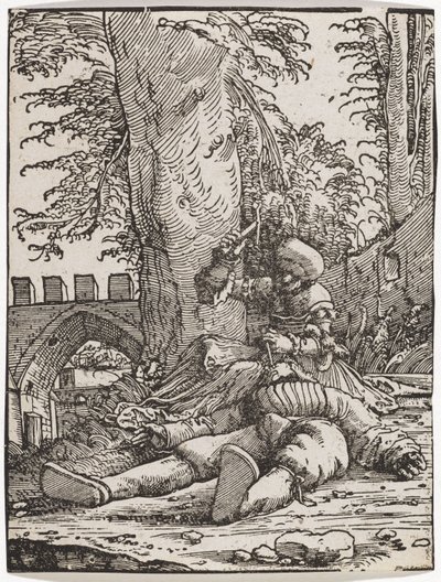 Jael dreper Sisera, ca. 1523. av Albrecht Altdorfer