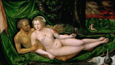 Lot og hans døtre, 1537 av Albrecht Altdorfer