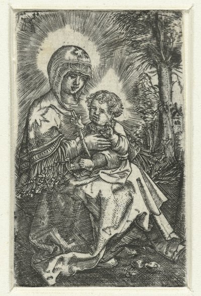 Maria møtte snill i landskapet Vakre Maria av Regensburg av Albrecht Altdorfer