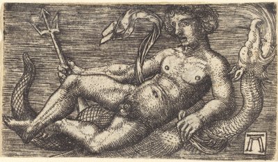 Neptun på et havmonster av Albrecht Altdorfer