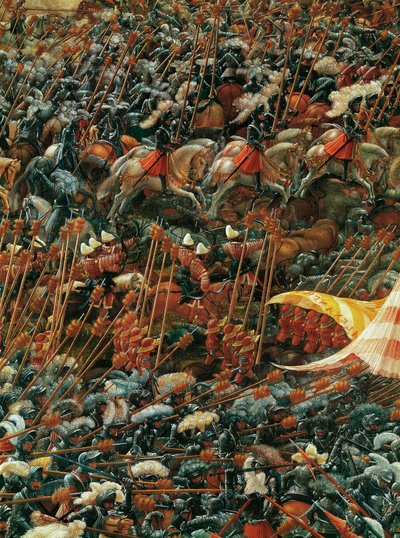 Motstående hærer, detalj fra slaget ved Alexander ved Issus av Albrecht Altdorfer