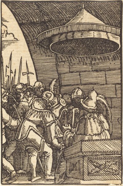 Pilatus vasker hendene av Albrecht Altdorfer