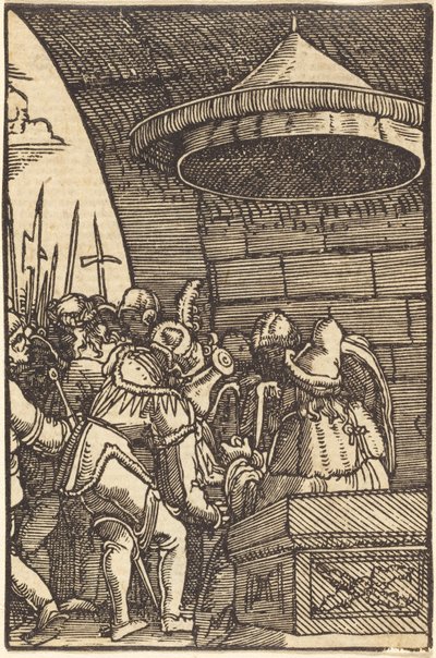Pilatus vasker hendene sine av Albrecht Altdorfer