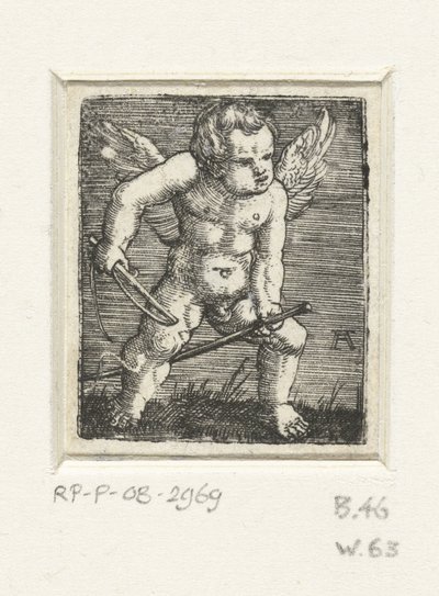 Putto med hobbyhest av Albrecht Altdorfer