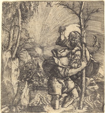 Den hellige Christopher av Albrecht Altdorfer