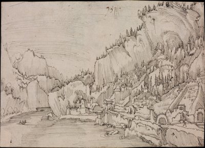 Sarmingstein ved Donau, 1511 av Albrecht Altdorfer