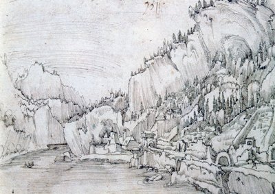 Sarmingstein ved Donau, 1500-tallet av Albrecht Altdorfer