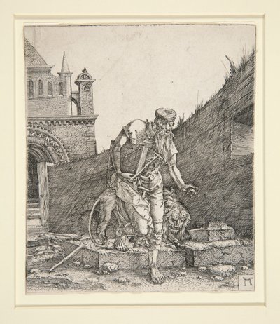 St. Hieronymus ved en mur av Albrecht Altdorfer