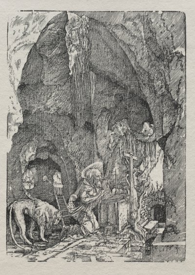 St. Hieronymus i hulen av Albrecht Altdorfer