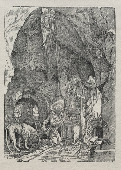 St. Hieronymus i hulen, ca. 1513-15. av Albrecht Altdorfer