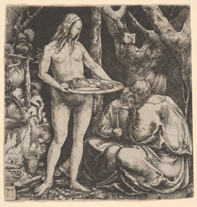 To eremitters fristelse av Albrecht Altdorfer