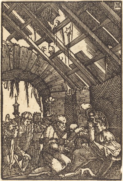 Tilbedelsen av magiene av Albrecht Altdorfer