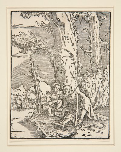 The Child Jesus with St. Christopher, fra serien The Fall and Redemption of Man av Albrecht Altdorfer