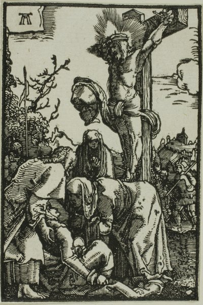 Korsfestelsen, fra Menneskets syndefall og forløsning av Albrecht Altdorfer
