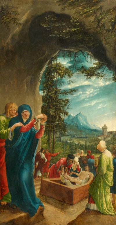 Kristi gravlegging, 1518 av Albrecht Altdorfer