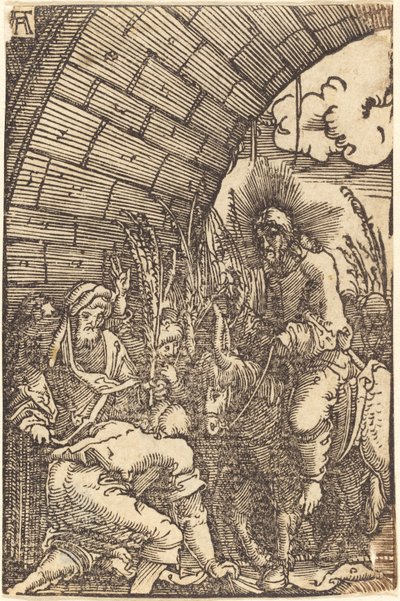 Inntoget i Jerusalem av Albrecht Altdorfer
