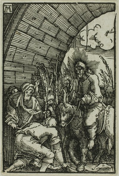 Inntoget i Jerusalem, fra Menneskets syndefall og forløsning av Albrecht Altdorfer