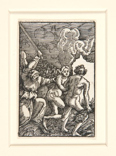 Utdrivelsen fra paradiset, fra Menneskets syndefall og forløsning av Albrecht Altdorfer
