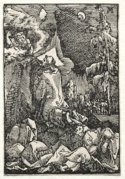 Menneskets fall og forløsning: Kirst på Oljeberget, ca. 1515. av Albrecht Altdorfer