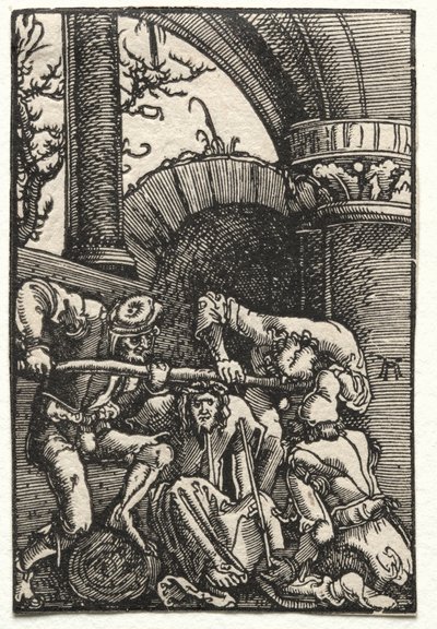Menneskets fall og forløsning: Kristus kronet med torner, ca. 1515. av Albrecht Altdorfer