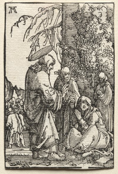 Menneskets fall og forløsning: Kristus tar avskjed med sin mor før lidenskapen, ca. 1515. av Albrecht Altdorfer