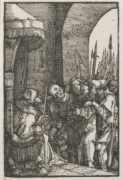 Menneskets fall og forløsning: Kristus før Pilatus, ca. 1515. av Albrecht Altdorfer
