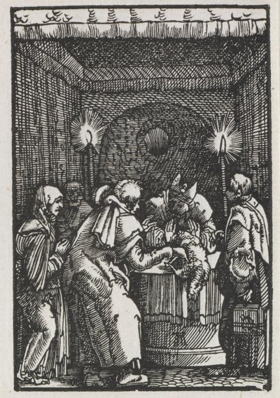 Menneskets fall og forløsning: Joachims offer forkastet av ypperstepresten, ca. 1515. av Albrecht Altdorfer