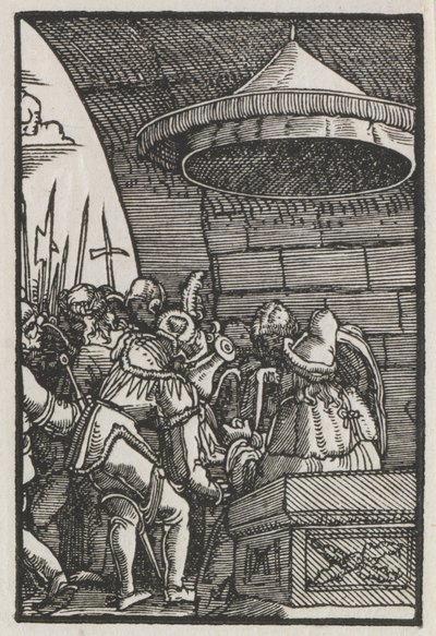 Menneskets fall og forløsning: Pilatus vasker hendene av Albrecht Altdorfer