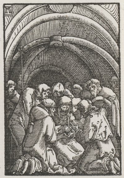 Menneskets fall og forløsning: Jomfruens død, ca. 1515. av Albrecht Altdorfer