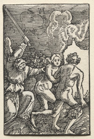 The Fall and Redemption of Man: The Expulsion from Eden, ca. 1515. av Albrecht Altdorfer