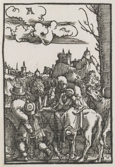 Menneskets fall og forløsning: Flukten til Egypt av Albrecht Altdorfer