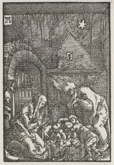 Menneskets fall og forløsning: fødselen, ca. 1515. av Albrecht Altdorfer