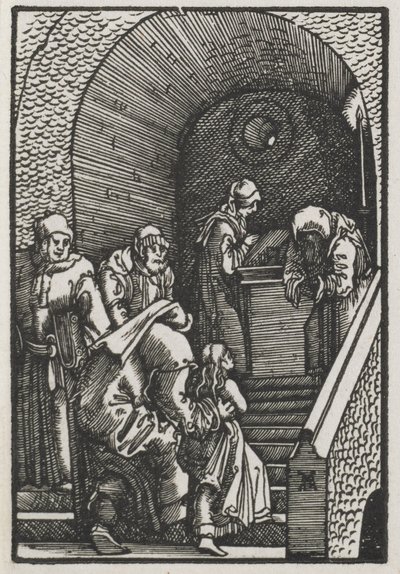 Menneskets fall og forløsning: Presentasjonen av jomfruen i tempelet av Albrecht Altdorfer