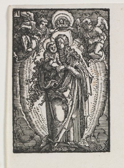 Menneskets fall og forløsning: Jomfruen som himmelens dronning, ca. 1513. av Albrecht Altdorfer