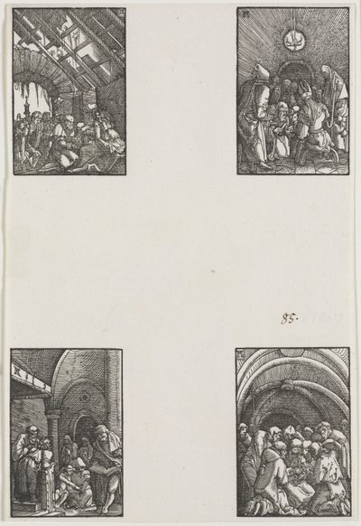 Menneskets fall og forløsning, ca. 1515. av Albrecht Altdorfer